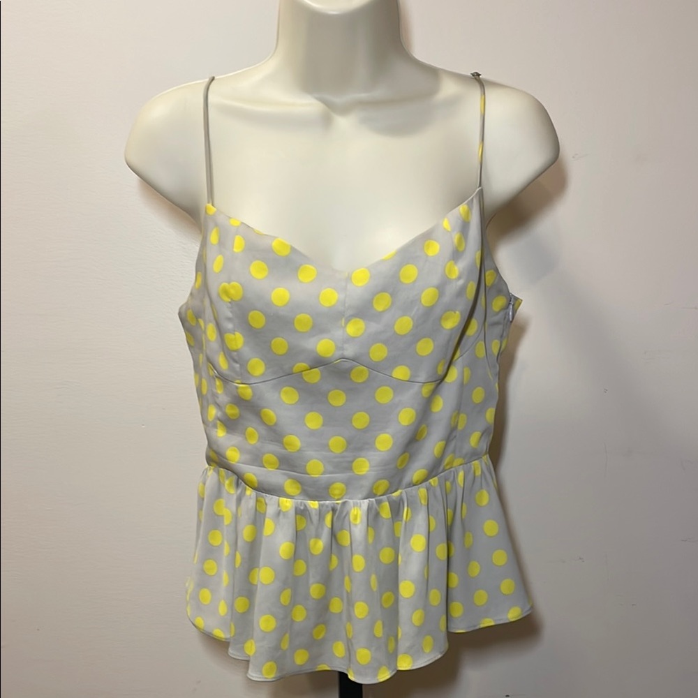 Zara Yellow Polka Dot Camisole